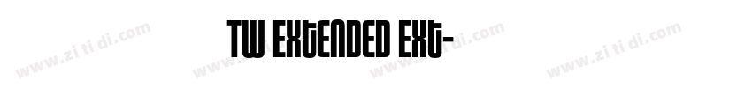 有愛鋭方 TW Extended Ext字体转换